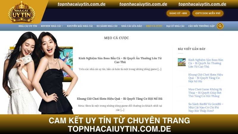 Cam kết uy tín từ chuyên trang Topnhacaiuytin.com.de