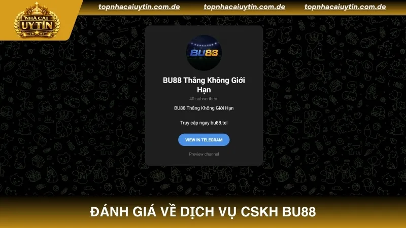 Đánh giá chi tiết về dịch vụ CSKH nhà cái BU88