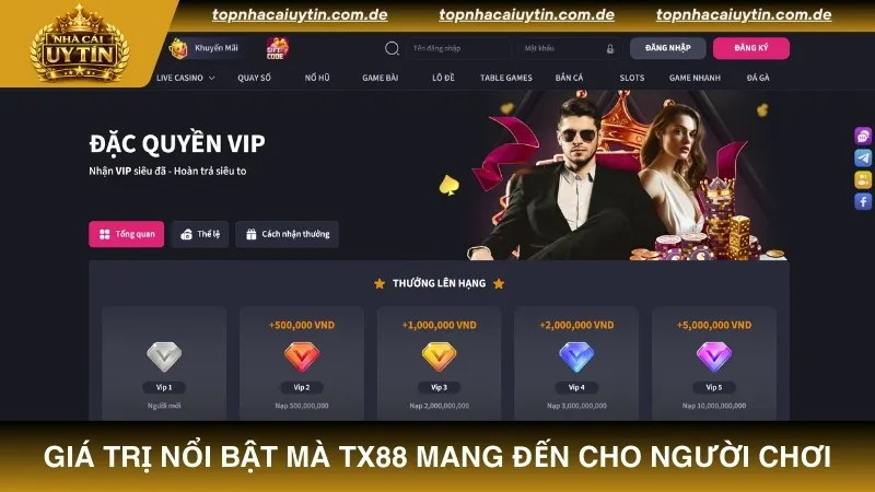 Những giá trị nổi bật mà TX88 mang đến cho người chơi