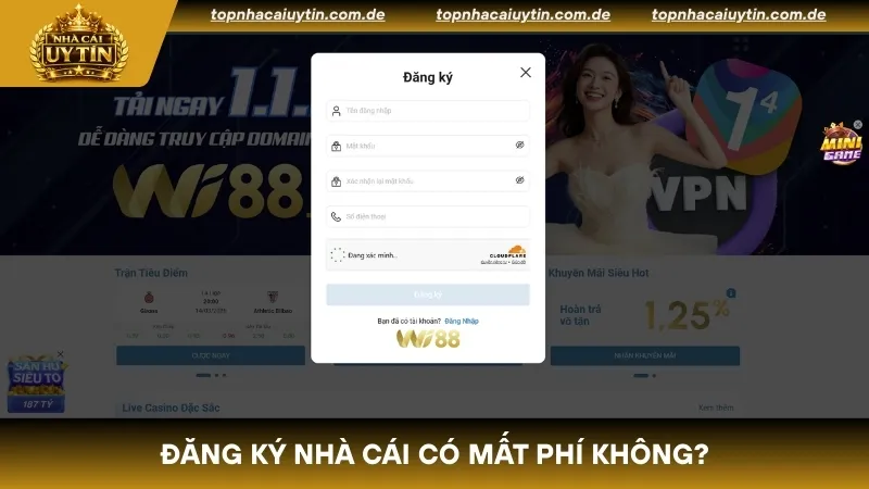 Trả lời cho câu hỏi đăng ký nhà cái có mất phí không?