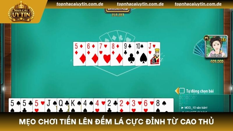 Mẹo chơi Tiến Lên Đếm Lá cực đỉnh từ cao thủ